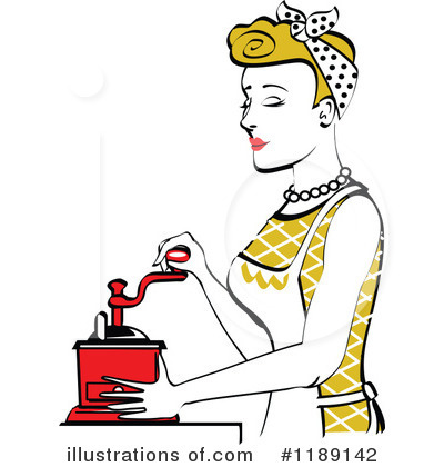 Royalty-Free (RF) Housewife Clipart Illustration by Andy Nortnik - Stock Sample #1189142