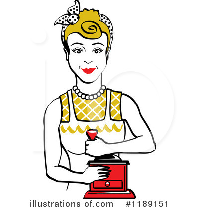 Royalty-Free (RF) Housewife Clipart Illustration by Andy Nortnik - Stock Sample #1189151