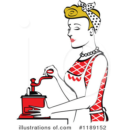 Royalty-Free (RF) Housewife Clipart Illustration by Andy Nortnik - Stock Sample #1189152