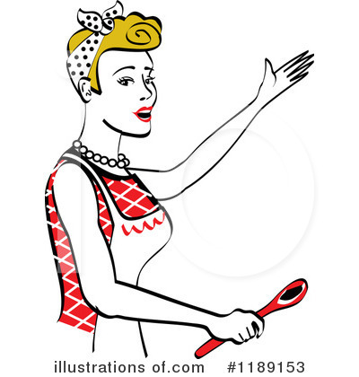 Royalty-Free (RF) Housewife Clipart Illustration by Andy Nortnik - Stock Sample #1189153