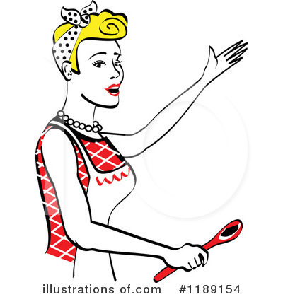 Royalty-Free (RF) Housewife Clipart Illustration by Andy Nortnik - Stock Sample #1189154