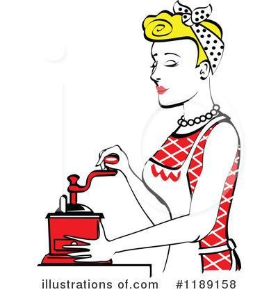 Royalty-Free (RF) Housewife Clipart Illustration by Andy Nortnik - Stock Sample #1189158