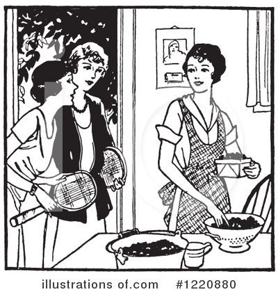 Royalty-Free (RF) Housewife Clipart Illustration by Picsburg - Stock Sample #1220880