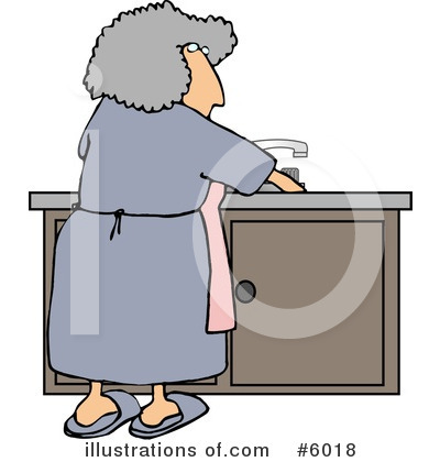 Royalty-Free (RF) Housewife Clipart Illustration by djart - Stock Sample #6018