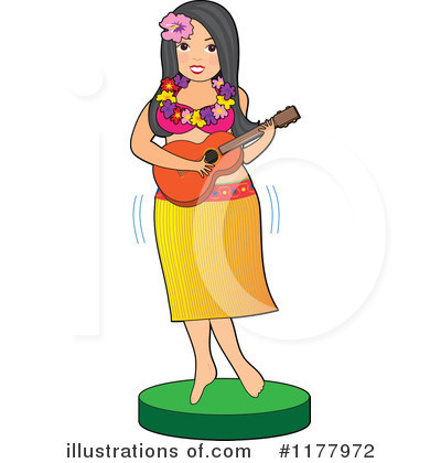 Hula Dancers Clipart #1177972 by Maria Bell