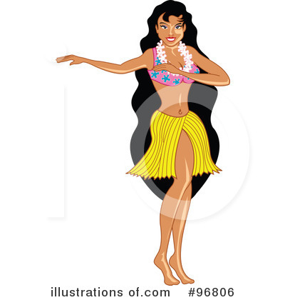 Hula Girl Clipart #96806 - Illustration by Andy Nortnik