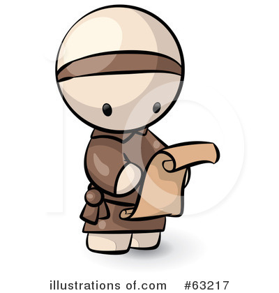 Monk Clipart #63217 by Leo Blanchette