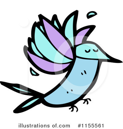 Royalty-Free (RF) Hummingbird Clipart Illustration by lineartestpilot - Stock Sample #1155561
