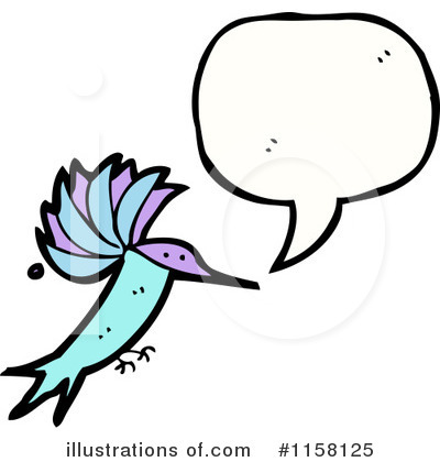 Royalty-Free (RF) Hummingbird Clipart Illustration by lineartestpilot - Stock Sample #1158125