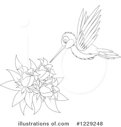 Hummingbird Clipart #1229248 by Alex Bannykh