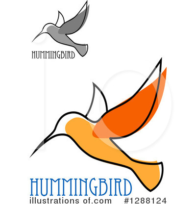 Royalty-Free (RF) Hummingbird Clipart Illustration by Vector Tradition SM - Stock Sample #1288124