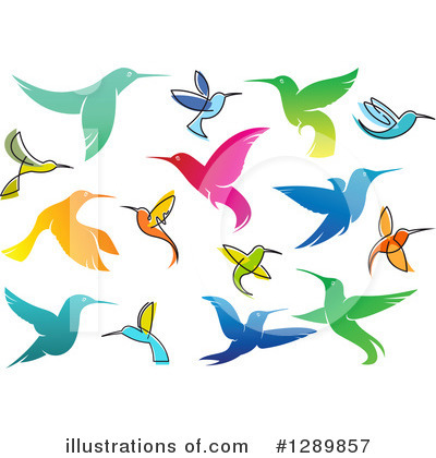 Royalty-Free (RF) Hummingbird Clipart Illustration by Vector Tradition SM - Stock Sample #1289857