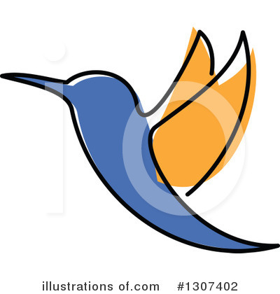 Royalty-Free (RF) Hummingbird Clipart Illustration by Vector Tradition SM - Stock Sample #1307402