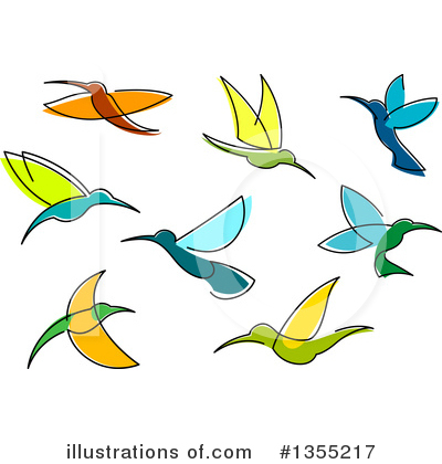 Royalty-Free (RF) Hummingbird Clipart Illustration by Vector Tradition SM - Stock Sample #1355217