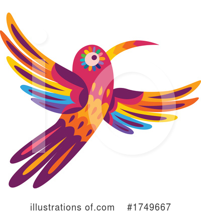 Royalty-Free (RF) Hummingbird Clipart Illustration by Vector Tradition SM - Stock Sample #1749667