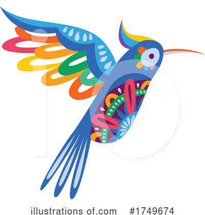 Royalty-Free (RF) Hummingbird Clipart Illustration by Vector Tradition SM - Stock Sample #1749674