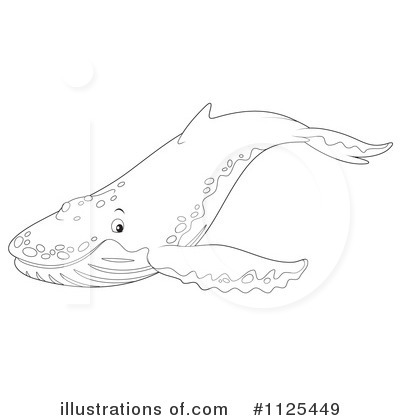 Royalty-Free (RF) Humpback Whale Clipart Illustration by Alex Bannykh - Stock Sample #1125449