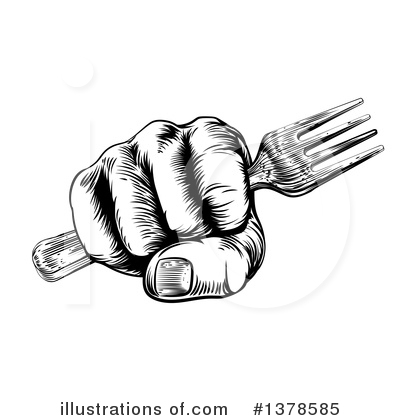 Fork Clipart #1378585 by AtStockIllustration