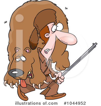 Royalty-Free (RF) Hunter Clipart Illustration by toonaday - Stock Sample #1044952