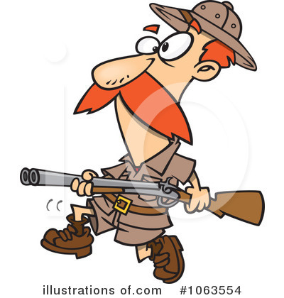 Royalty-Free (RF) Hunter Clipart Illustration by toonaday - Stock Sample #1063554