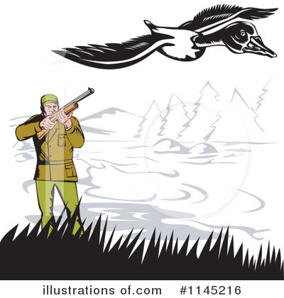 Royalty-Free (RF) Hunter Clipart Illustration by patrimonio - Stock Sample #1145216