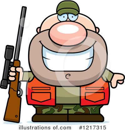 Royalty-Free (RF) Hunter Clipart Illustration by Cory Thoman - Stock Sample #1217315