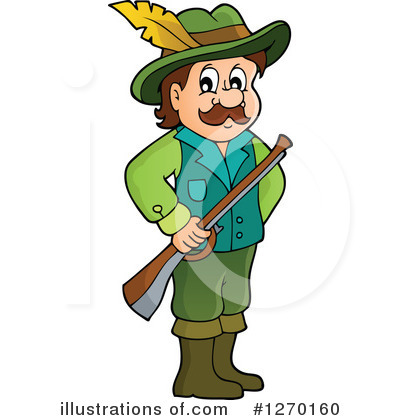 Royalty-Free (RF) Hunter Clipart Illustration by visekart - Stock Sample #1270160