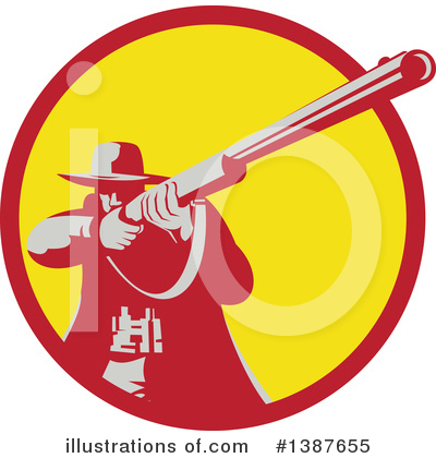Royalty-Free (RF) Hunter Clipart Illustration by patrimonio - Stock Sample #1387655