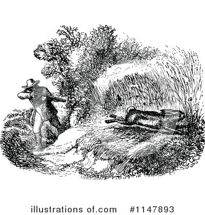 Royalty-Free (RF) Hunting Clipart Illustration by Prawny Vintage - Stock Sample #1147893