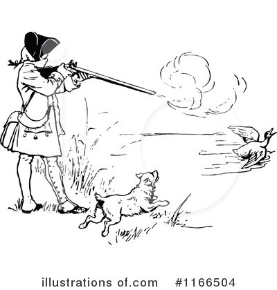 Royalty-Free (RF) Hunting Clipart Illustration by Prawny Vintage - Stock Sample #1166504