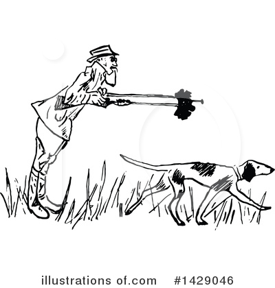 Royalty-Free (RF) Hunting Clipart Illustration by Prawny Vintage - Stock Sample #1429046