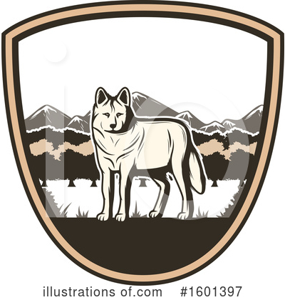 Wolf Clipart #1601397 by Vector Tradition SM