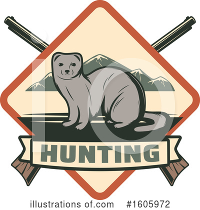 Weasel Clipart #1605972 by Vector Tradition SM