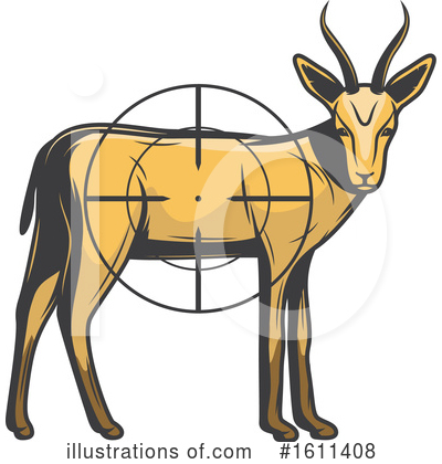 Antelope Clipart #1611408 by Vector Tradition SM