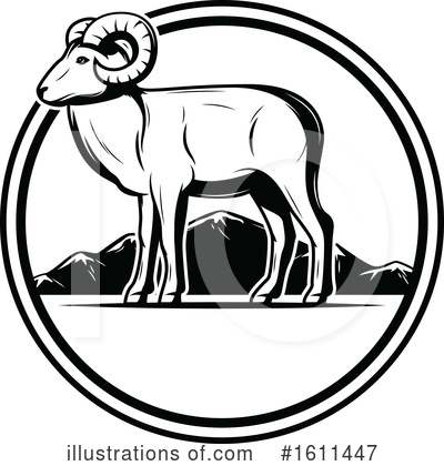 Rams Clipart #1611447 by Vector Tradition SM