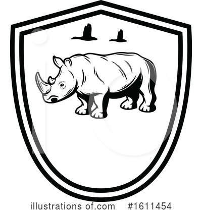 Rhino Clipart #1611454 by Vector Tradition SM