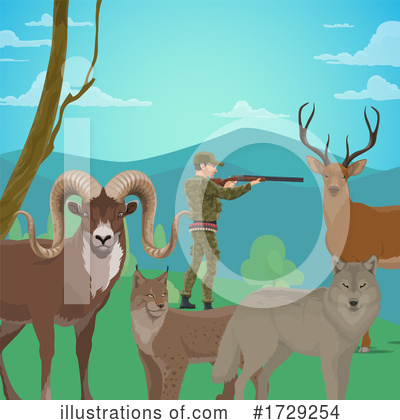 Royalty-Free (RF) Hunting Clipart Illustration by Vector Tradition SM - Stock Sample #1729254