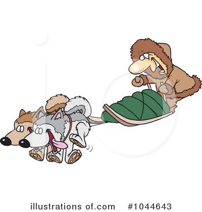 Royalty-Free (RF) Husky Clipart Illustration by toonaday - Stock Sample #1044643