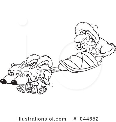Sledding Clipart #1044652 by toonaday