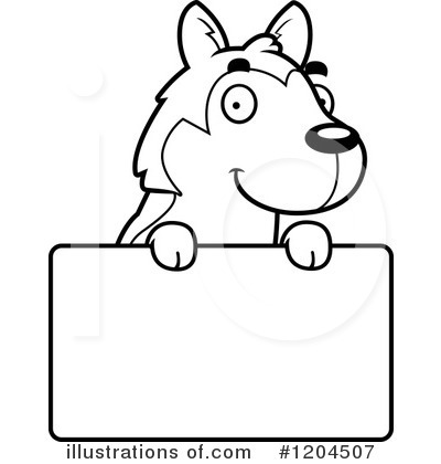 Royalty-Free (RF) Husky Clipart Illustration by Cory Thoman - Stock Sample #1204507