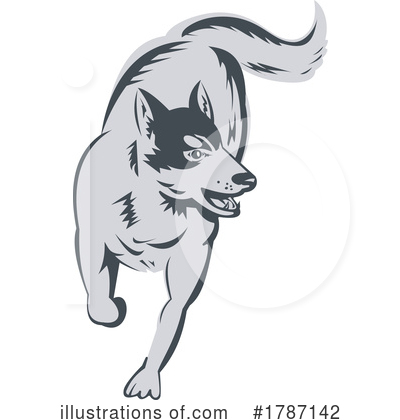 Alaskan Malamute Clipart #1787142 by patrimonio