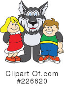 Husky Mascot Clipart #226620 by Mascot Junction