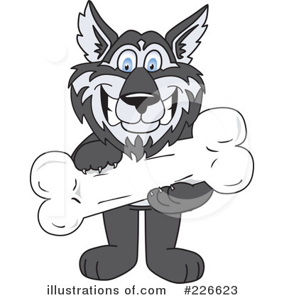 Husky Mascot Clipart #226623 by Mascot Junction