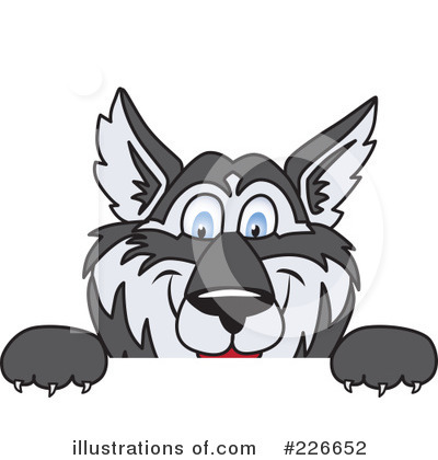 Husky Mascot Clipart #226652 by Toons4Biz