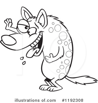 Royalty-Free (RF) Hyena Clipart Illustration by toonaday - Stock Sample #1192308