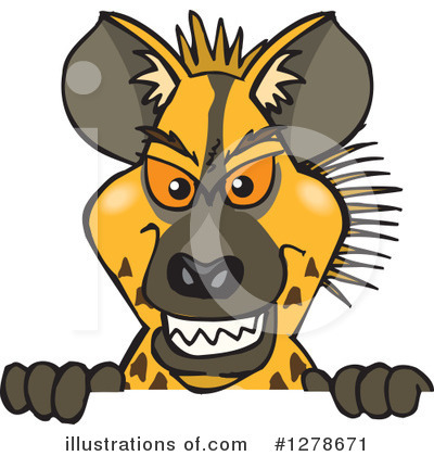 Hyena Clipart #1278671 by Dennis Holmes Designs