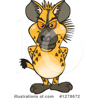 Hyena Clipart #1278672 by Dennis Holmes Designs
