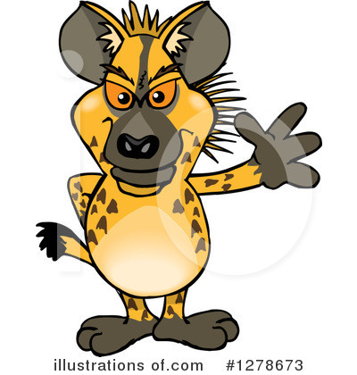 Hyena Clipart #1278673 by Dennis Holmes Designs