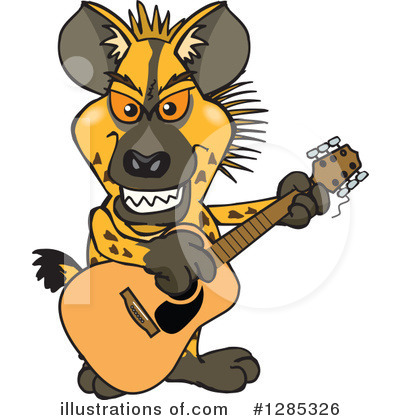 Royalty-Free (RF) Hyena Clipart Illustration by Dennis Holmes Designs - Stock Sample #1285326