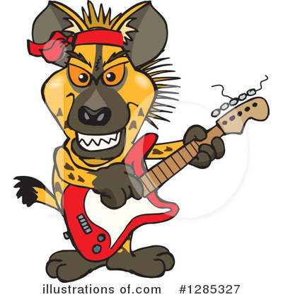 Royalty-Free (RF) Hyena Clipart Illustration by Dennis Holmes Designs - Stock Sample #1285327